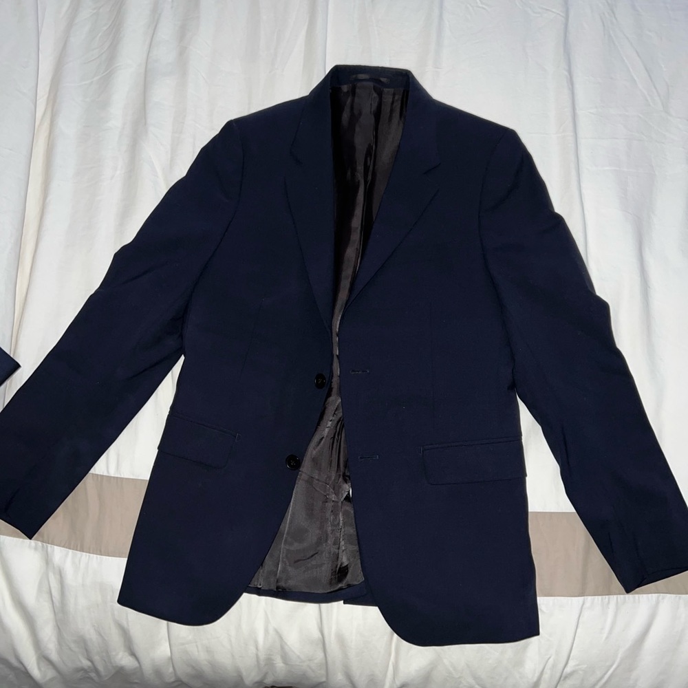 Theory Dark Navy Blue Blazer Jacket men size 36 Short